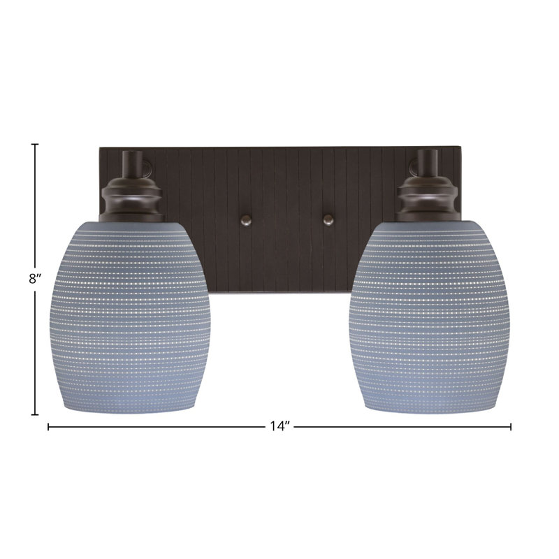 Éclairage pour meuble-lavabo 2 lumières Atarah, Gris, Espresso