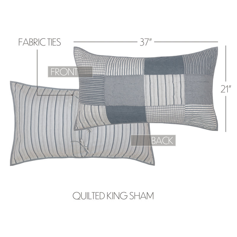 Sawyer Mill Blue and White Cotton King Sham