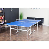 JOOLA Quadri Indoor 15mm Table Tennis Table - Ping Pong Table with Quick Clamp Ping Pong Net Set