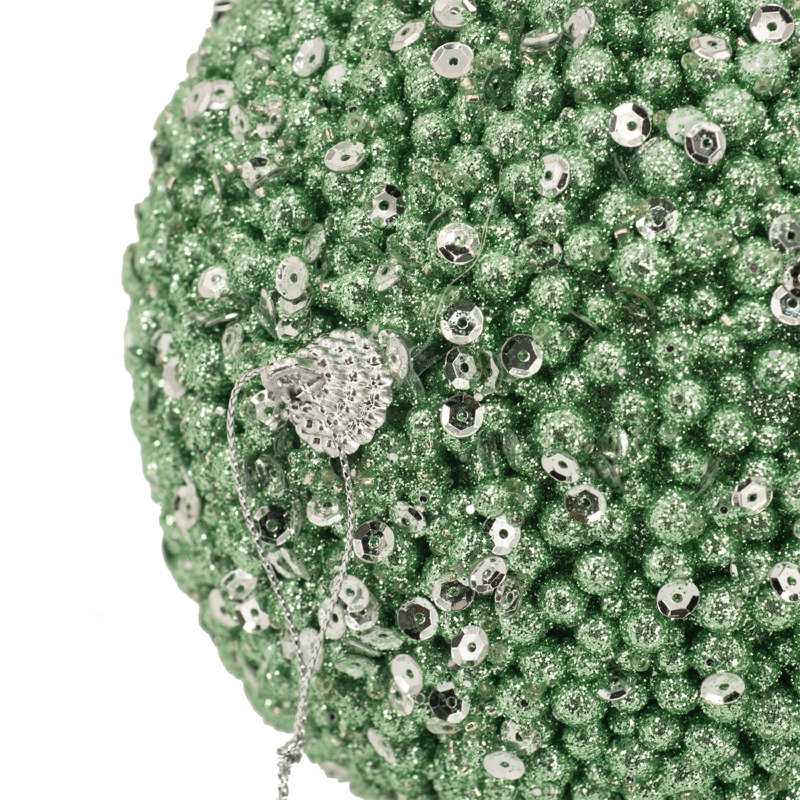 Ornement boule en PVC, Vert