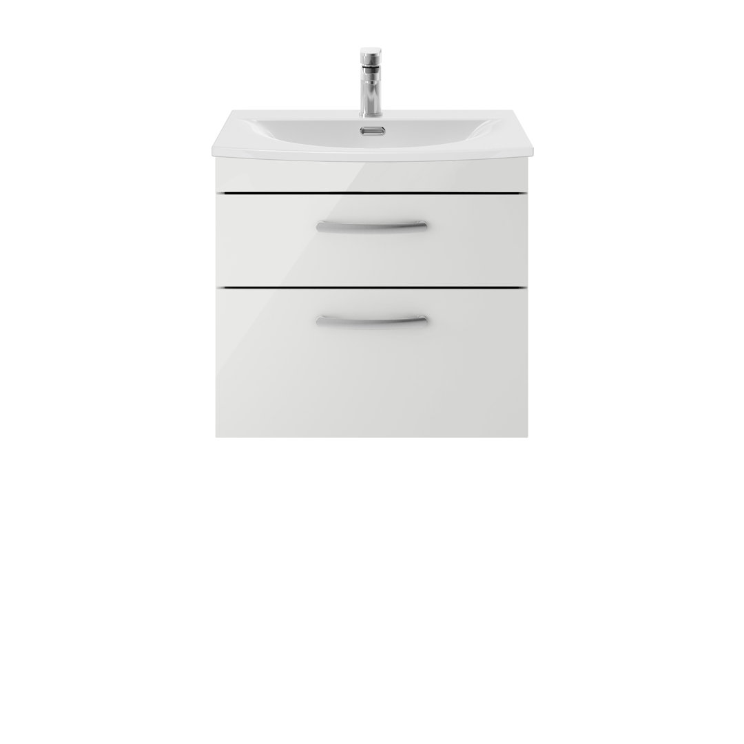 Athena 610mm Single Bathroom Vanity with Integrated Vitreous China Basin