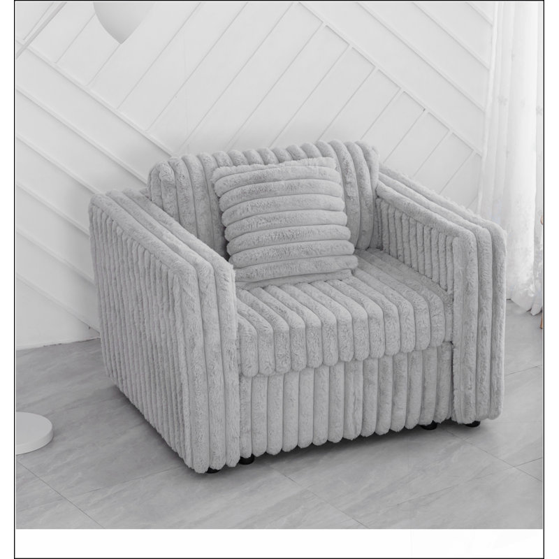 Canapé modulaire simple 44,9 po, Gris clair