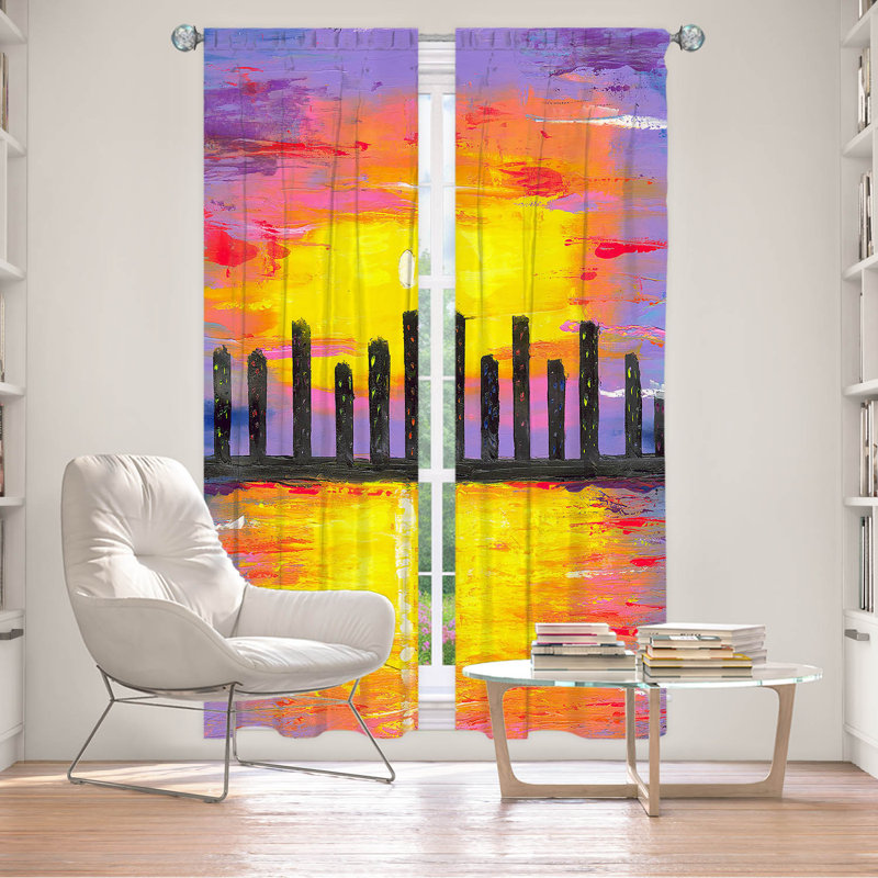 Ensemble de rideaux obscurcissant et isolant avec passe-tringle 2 pièces Jenavieve City of Lights, L 20 po x L 61 po
