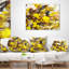 Aquarelle fleurs jaunes - coussin à imprimé floral-29598350-29598354