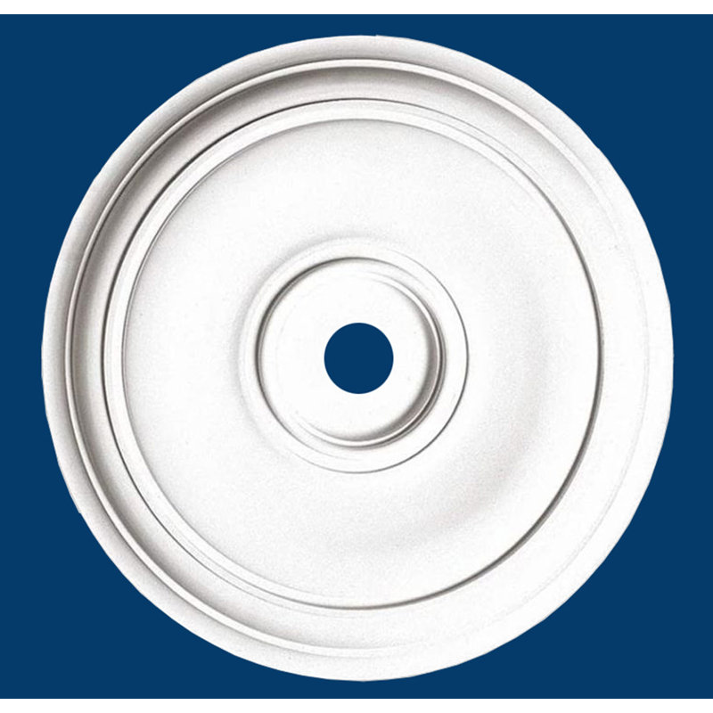 Médaillon de plafond de style colonial de 45 po de diamètre, H 32,5 po x l 32,5 po