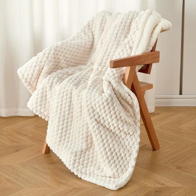 Jeté chauffant en jacquard 3D avec coquille de tortue, douceur et chaleur douillettes, polyvalent pour toutes les saisons et facile d'entretien, lavable à la machine