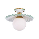 Amanda Lindroth Fancy Ruffle Flushmount