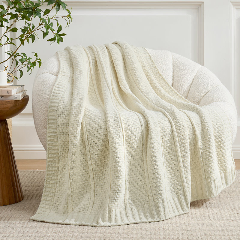 Jeté Chunky Knit, Ivoire ivoire