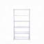Bibliothèque ACME Coleen, blanc ultrabrillant et chrome-22278897