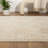Machine Washable Traditional Vintage Beige/Ivory Waterproof Rug-1446223630