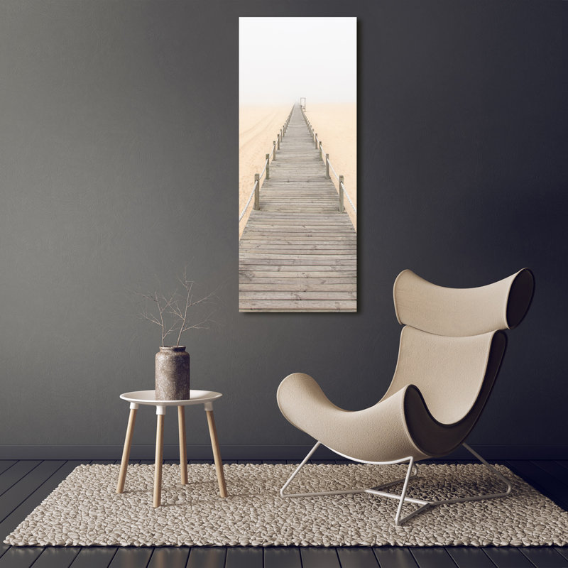 Path On The Beach - Wrapped Canvas Print
