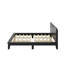 Lit plateforme en bois avec tête de lit, aucun sommier requis, support de lattes de bois-1427059303-1427059299
