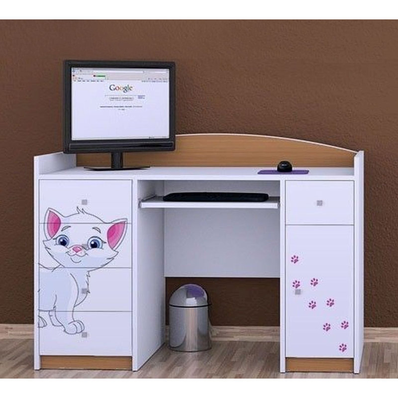 Bronwen 125cm Computer Desk, Light Brown