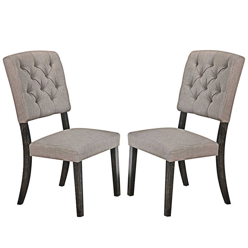 Chaise d'appoint rembourrée (ensemble de 2)