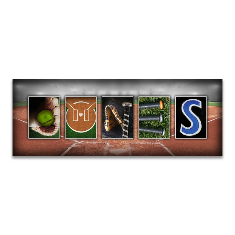 Personalized Softball Name Art Sign, Yes