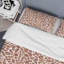 Ensemble de housse de couette en microfibre brun / blanc 2 pièces-787037097
