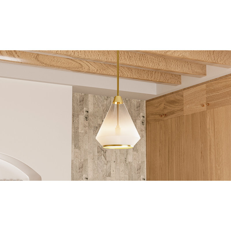 Haze 1-Light Mini Pendant, Brushed Gold