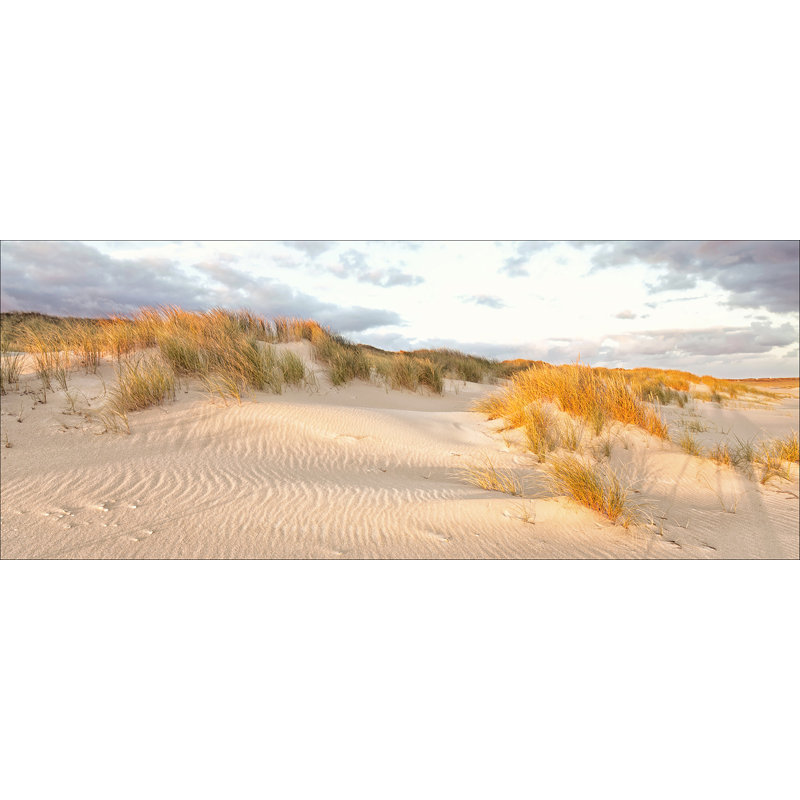 Sunset Atmosphere 1 Piece Wall Art on Glass, 50cm H x 125cm W x 1.4cm D