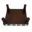 Tabouret rembourré brodé de style bohème, pouf décoratif pour salon et chambre-1196289084