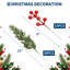 30 tiges de verdure artificielle de Noël, pin et cyprès à pointe fine + 15 pics à baies rouges pour la décoration de vases et de couronnes-507701716