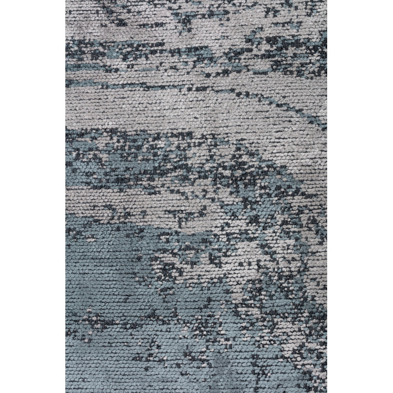 Rapture Gray/Blue Abstract Luxury Area Rug, Rectangle 7'10" x 11'2"