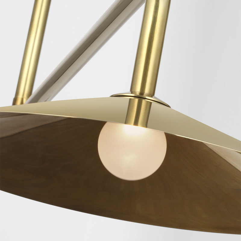 Amber Lewis Ponce 62" Linear Pendant, Brass, Hand-Rubbed Antique Brass