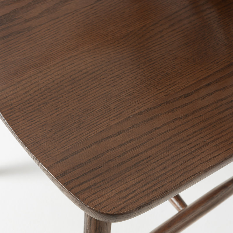 Chaises Windsor assemblées en chêne massif, Brown Oak