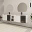 Meuble-lavabo mural double 84 po avec comptoir en céramique Myria-1394291088-1394291094
