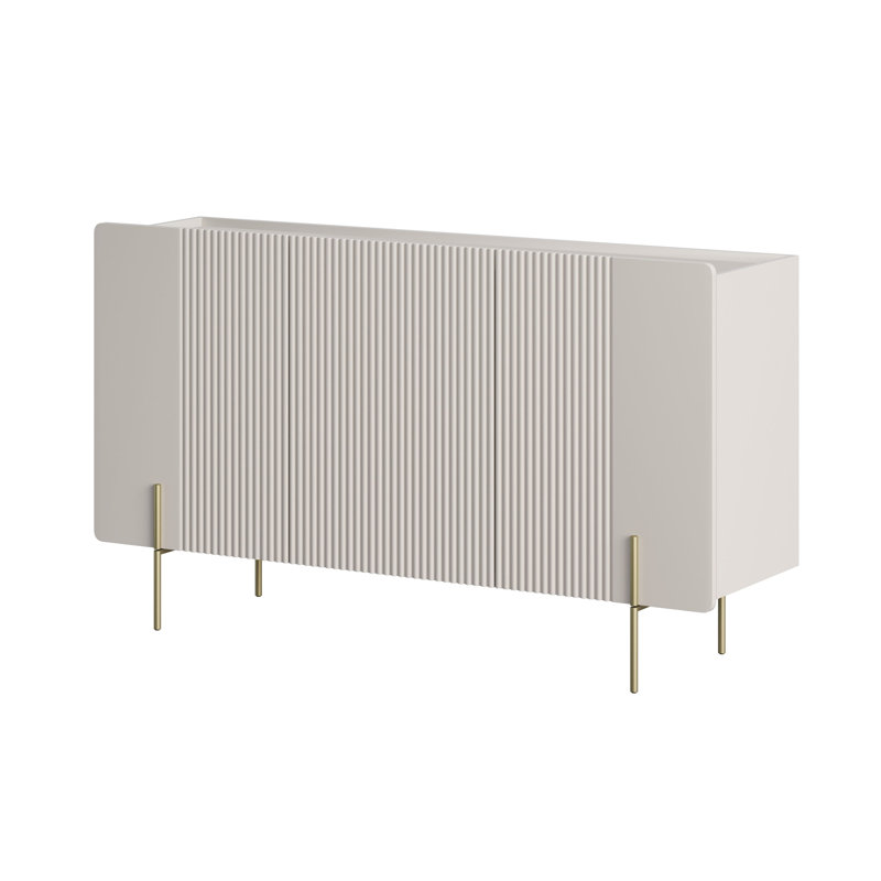 Overkamp 150cm Sideboard, Gold/Beige