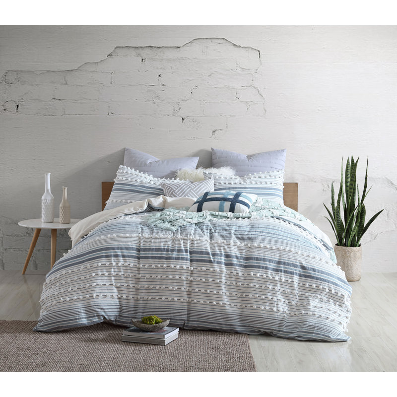 Ensemble d'édredon 5 pièces en jacquard à pinces 3-pièces Swift Home - 2 coussins décoratifs inclus - chaleur toutes saisons, durable, facile d'entretien