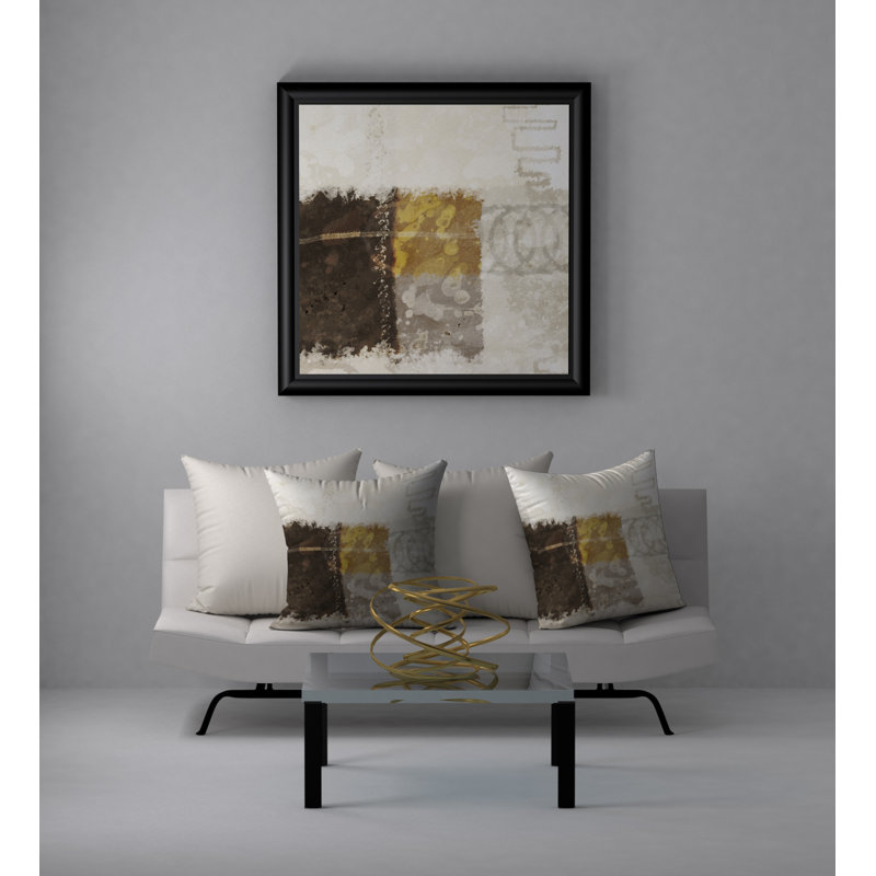Abstract Reversible Throw Pillow, 20"x20"