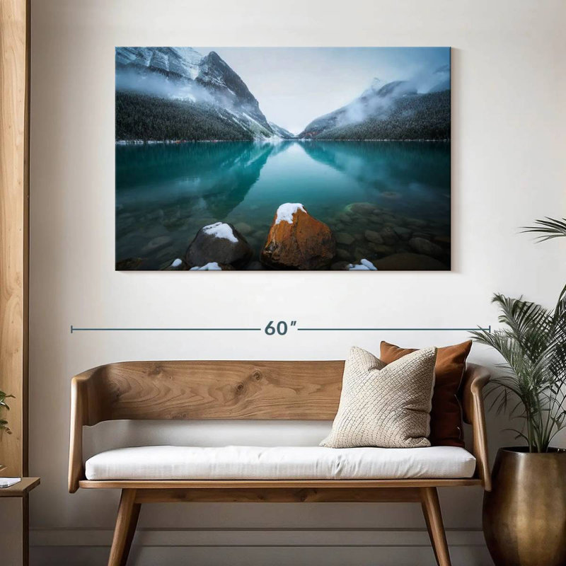 Alvord Foggy Lake Louise, H 32 po x l 48 po