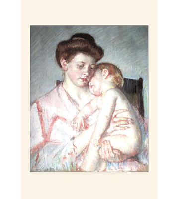« sleepy baby » par mary cassatt, reproduction d’art