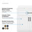 Meuble-lavabo autoportant 36 po avec comptoir en pierre blanche et dosseret Bailey-115729193-115729194