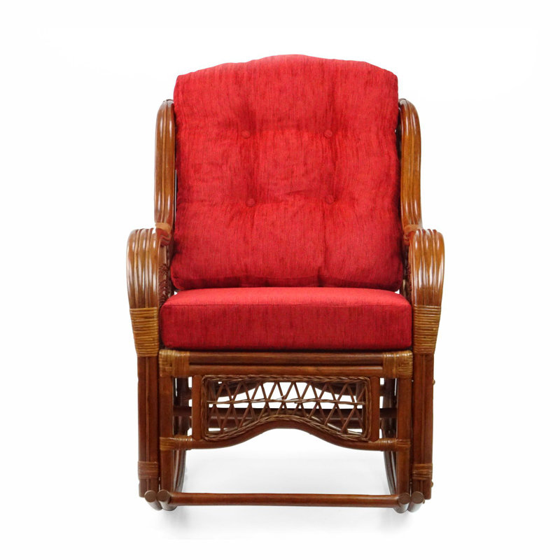 Chaise berçante Malibu, Bourgogne, Colonial
