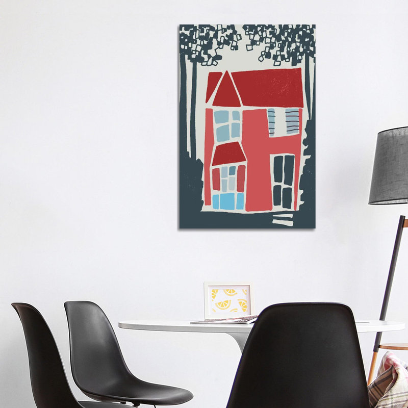 House In The Woods by Art Mirano - Wrapped Canvas Print, 101.6 cm H x 66.04 cm W x 1.91 cm D