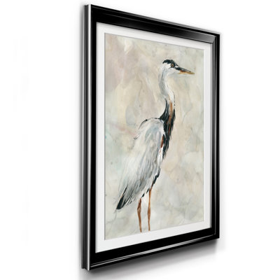 " Crane At Dusk I " Painting Print