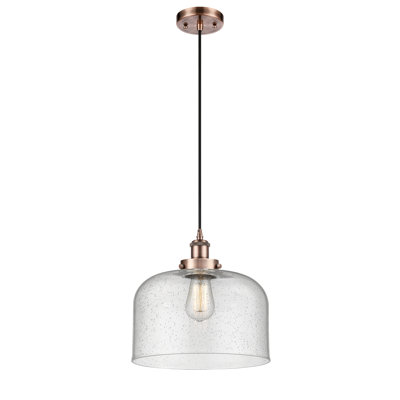 Pamelia 12" W 1-Light Dimmable Mini Pendant