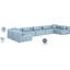 Canapé modulaire en similicuir de 7 pièces Houswerth-94884358
