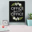  «Office Sweet Office» par House Fenway, art mural sur toile, 12 po x 16 po