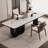 White Rectangular Stone Writing desk-613841450