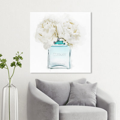 «Dawn Morning Bouquet Aquamarine Perfume», impression sur toile