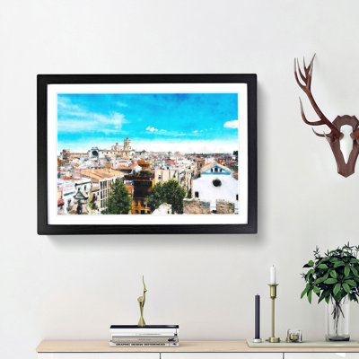 View of Tarragona in Spain - Picture Frame Painting Print
