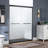 Double Sliding Shower Door 44-48" Width x 72"Height with 1/4"(6mm) Clear Tempered Glass-122721549