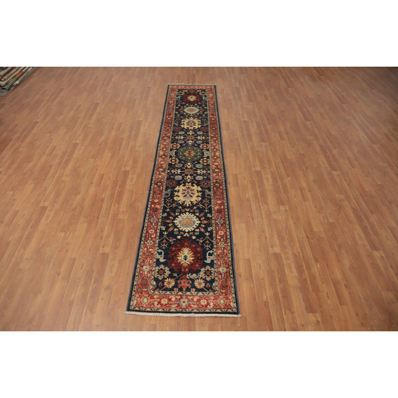 Tapis de couloir bleu marine Ziegler