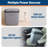 30 L Electric Cooler and Warmer with Handle 32 QT Portable Thermoelectric Fridge 110 V AC & 12 V Adapter 32-131 ℉ Car Fridge Cooler for Camping Travel
