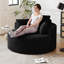 Canapé-lit simple en éponge de 50 po en velours côtelé L, sans assemblage requis, fauteuil moelleux moderne pour le salon, la chambre à coucher, le salon et la salle de projection (pas une chaise pivotante)