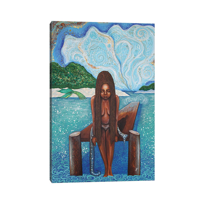 Path To Yemaya by Ashley Joi - Print on Canvas, Wrapped Canvas, 30.48cm H x 20.32cm W x 1.91cm D
