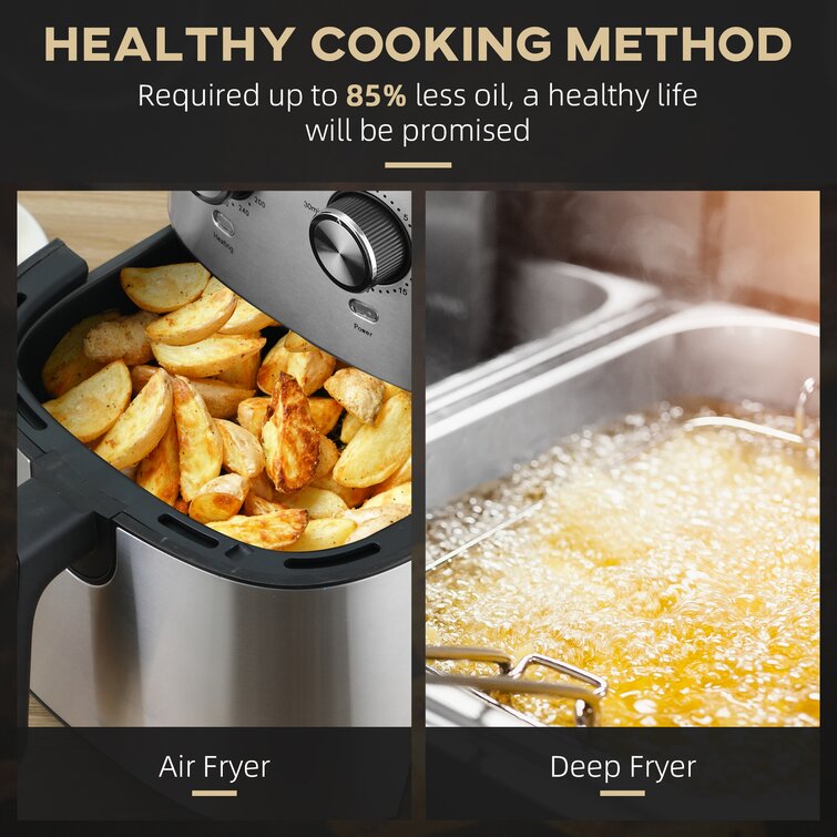 HomCom 6.52 Liter Air Fryer & Reviews