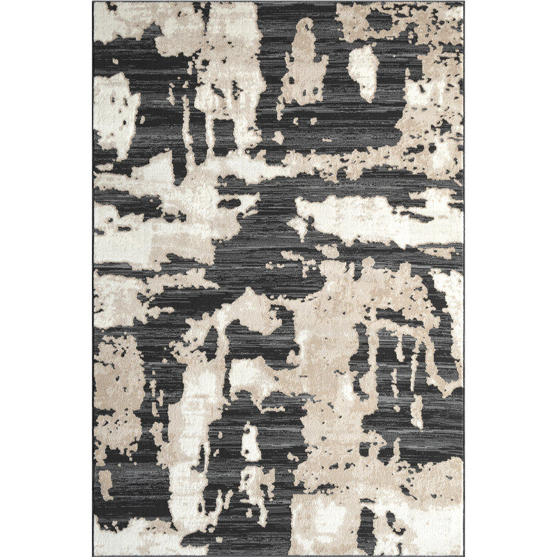 Abani Rugs TER170A Abstract Pattern Area Rug, Rectangle 4' x 6'